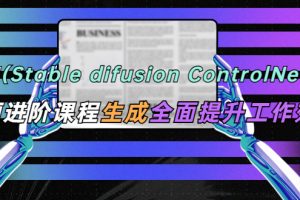 AI（stable difusion ControlNet）绘画进阶课程 办公场景 全面提升工作效率