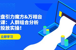 达摩盘引力魔方&万相台投放课：人群组合分析，高效投放实操