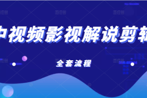 已收益21万的中视频影视解说剪辑教学，含账号打造、选剧、文案、配音、剪辑等全套流程