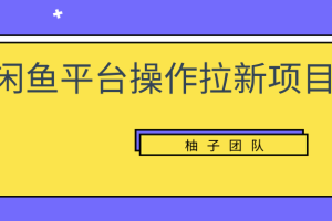 闲鱼平台操作拉新项目，单笔起步利润100+