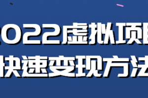 2022虚拟项目应该如何操作？教你新书快速起店方法！【视频教程】