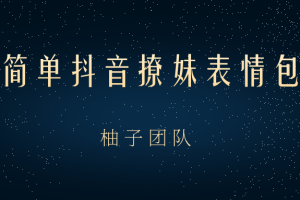 超级简单抖音撩妹表情包项目，在家玩手机就能月入10000+【视频课程】