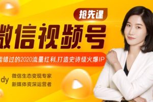 微信视频号抢先课：不能错过的2020流量红利，打造史诗级火爆IP